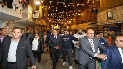 محافظ القاهرة يتفقد تجهيزات إفطار 15 رمضان بالمطرية.. أكبر مائدة رمضانية في مصر