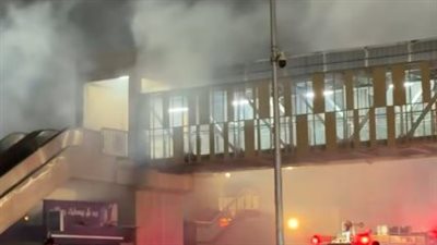 حريق بمحيط النادي الأهلي فرع مدينة نصر