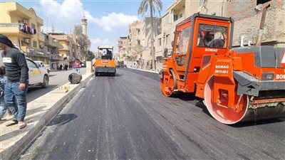 تطوير طريق جسر المنوات بالحوامدية ومواجهة التعديات