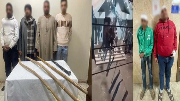 المتهمون بعد الضبط