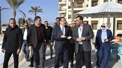 محافظ بورسعيد يتفقد قرية 