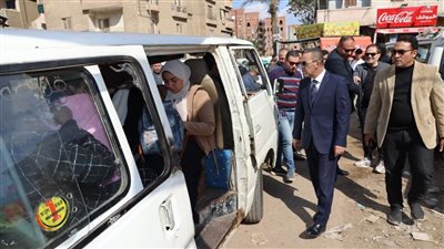 جولة ميدانية لمحافظ المنوفية بعدد من المواقف لمتابعة الالتزام بالتعريفة الجديدة