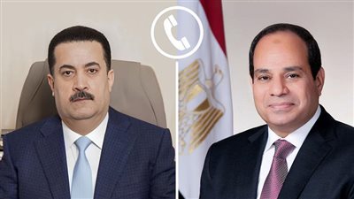 السيسي ورئيس وزراء العراق يناقشان الأوضاع الإقليمية ويؤكدان دعم مصر لاستقرار العراق