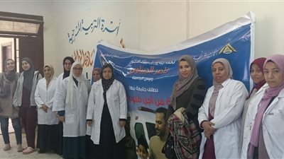 جامعة بنها تنظم قافلة طبية بمدرسة طحلة الإعدادية للكشف على 144 طالبًا