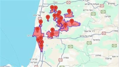 حزب الله يمطر مدن عكا وحيفا بالرشقات الصاروخية