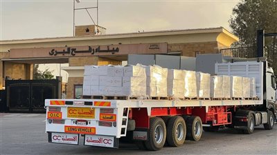 الهلال الأحمر يدفع بـ4،945 طنًا مساعدات لدعم الأشقاء الفلسطينيين عبر قافلة «زاد العزة» 