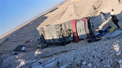 حادث انقلاب أتوبيس