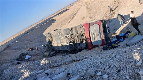 حادث انقلاب أتوبيس