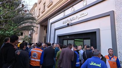 حريق بمستشفى الاستقبال والطوارئ بقصر العيني