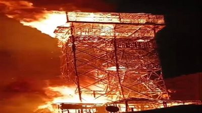 الدفع بسيارتين إطفاء وسلم هيدروليكى للسيطرة حريق بـ«غية حمام» في المعادى