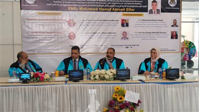 رئيس جامعة دمياط يشهد مناقشة رسالة ماجستير بكلية الآثار 