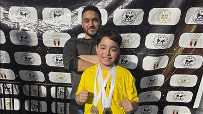 سليم عمرو البرديسي يحقق ثلاث ميداليات ذهبية في بطولة الجمهورية للكيك بوكسينج 