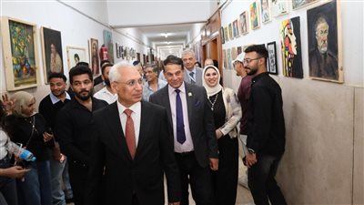 رئيس جامعة المنيا يفتتح الملتقى التوظيفي لكلية الفنون الجميلة 
