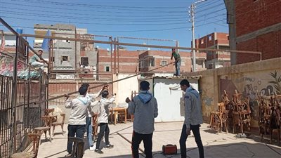 شباب الرحامنة ينفذون مشروعا مجتمعيا لتطوير مركز الشباب وخدمة أهالي القرية