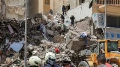 إنهيار سقف عقار بالبحيرة 