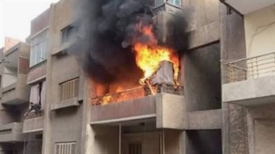 حريق هائل يلتهم شقة في أبو النمرس 