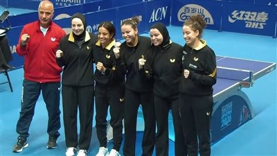  انتصارات مصرية متتالية في مونديال تنس الطاولة بإنجلترا للسيدات والرجال