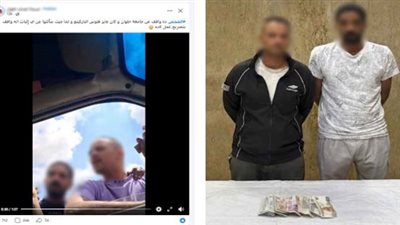 ضبط شخصين يمارسان «مهنة منادي سيارات» أمام جامعة حلوان بالقاهرة