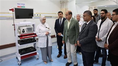 محافظ المنيا يتفقد وحدة مناظير الجهاز الهضمي الجديدة بسمالوط التخصصي 