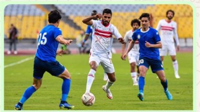 صورة أرشيفية لاعبي سموحة والزمالك 