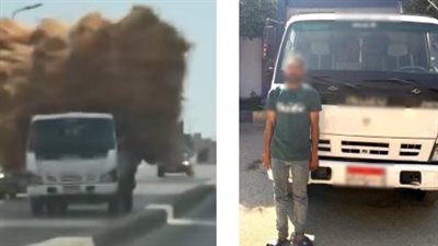 بعد انتشار فيديو الواقعة.. ضبط سائق «نقل» بحمولة زائدة أعلى كوبرى بالشرقية
