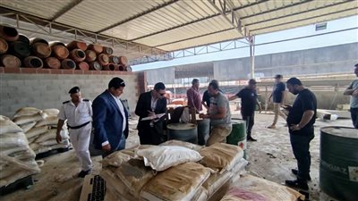 ضبط مصنع مخالف لتصنيع 