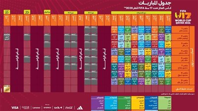 بمشاركة منتخب مصر الكشف جدول مباريات بطولة كأس العالم 