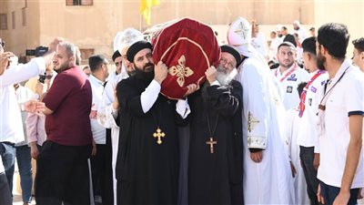 بالصور.. إيبارشية الفيوم تنظم احتفالية بعيد القديس الأنبا إبرام 