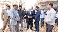 بالصور.. محافظ الغربية يتفقد أعمال رصف وتطوير شارع الجلاء بحي أول المحلة