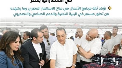 مدبولى يفتتح التوسعات الجديدة بمشروع «شاهينلر» للملابس فى برج العرب