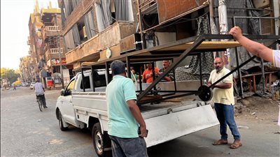 بالصور.. حملة مكبرة لرفع الإشغالات والتعديات بمنطقة شرق الأقصر