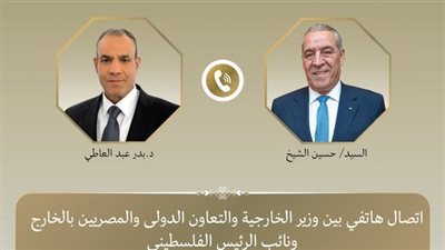 تفاصيل اتصال هاتفي بين وزير الخارجية ونائب رئيس دولة فلسطين 
