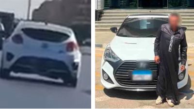 ضبط المتهم بطمس اللوحات المعدنية لسيارته ووضع زجاج حاجب للرؤية في الجيزة