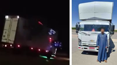 ضبط سائق سيارة «نقل» لسيره عكس الاتجاه بأحد الطرق في المنيا
