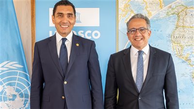جوهر نبيل يلتقي بالعناني لتعزيز التعاون بين وزارة الشباب والرياضة مع اليونسكو