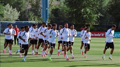 منتخب مصر يتدرب بملعب جونزاجا استعدادا لمباراة نيوزيلندا