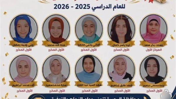 أوائل الإعدادية بالقليوبية