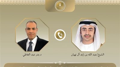 وزير الخارجية مع نظيره الإماراتي 