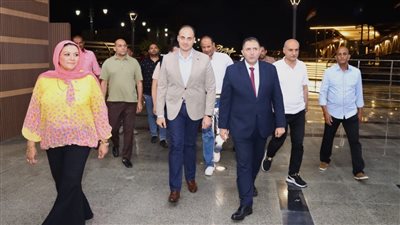احتفالية فنية بكوبري دمياط التاريخي تجسد إنجازات ثورة 30 يونيو بحضور المحافظ