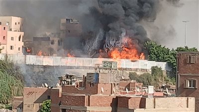 إصابة شخص في حريق منزل وحوشين بقرية أبو دياب بدشنا 