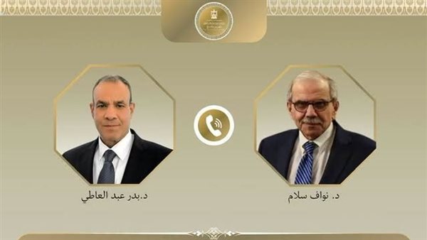 وزير الخارجية مع رئيس الوزراء اللبناني