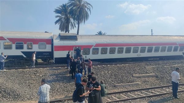 حادث خروج عربات قطار عن قضبان السكك الحديدية