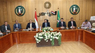  اجتماع هام لمحافظ المنوفية بشأن خطط عمل وتطوير مشروع وحدة الرصف 