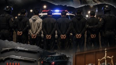 عصابة السطو المسلح على محل تجاري بمصر الجديدة