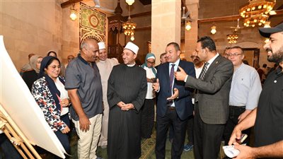 هشام الليثي يتفقد ويفتتح مشروع ترميم مسجد محمد بك الصغير بمنطقة مصر القديمة
