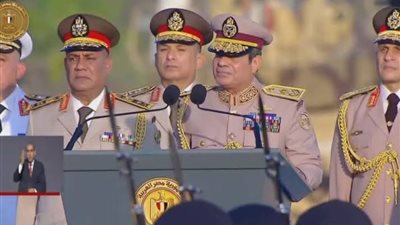 الرئيس السيسي أثناء افتتاح الأوكتاجون