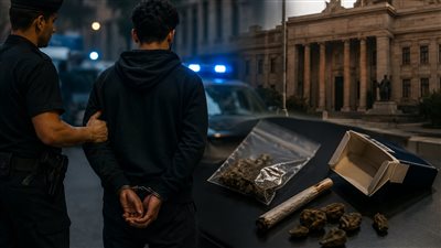 إحالة عامل إلى الجنايات بتهمة إحراز الحشيش بقصد التعاطي