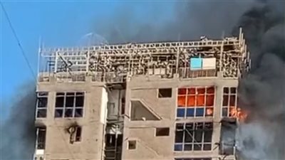 حريق بأحد الأبراج السكنية بسوهاج
