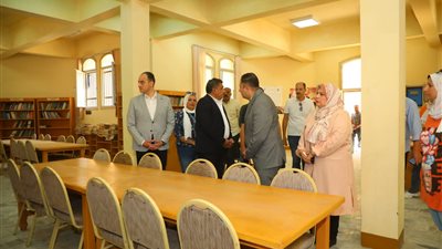 جولة لمحافظ دمياط داخل قصر ثقافة دمياط الجديدة لبحث معوقات التشغيل والتطوير