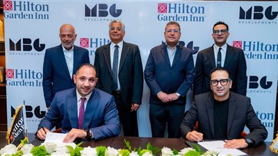شركة «MBG DEVELOPMENTS» توقع شراكة استراتيجية مع «هيلتون العالمية» لافتتاح فندق Hilton Garden Inn بـDoray Bay رأس البر